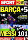 Portada diario Sport del 17 de Enero de 2010