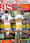 Portada diario AS del 24 de Enero de 2010