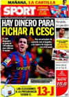 Portada diario Sport del 29 de Enero de 2010