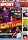 Portada diario Sport del 30 de Enero de 2010