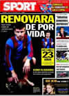 Portada diario Sport del 2 de Febrero de 2010
