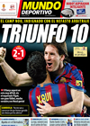 Portada Mundo Deportivo del 7 de Febrero de 2010