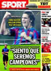 Portada diario Sport del 27 de Febrero de 2010