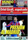 Portada Mundo Deportivo del 6 de Marzo de 2010