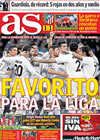 Portada diario AS del 8 de Marzo de 2010