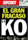 Portada diario Sport del 11 de Marzo de 2010