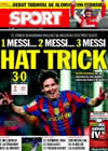 Portada diario Sport del 15 de Marzo de 2010