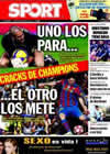 Portada diario Sport del 16 de Marzo de 2010