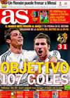 Portada diario AS del 21 de Marzo de 2010