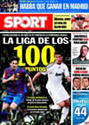 Portada diario Sport del 26 de Marzo de 2010