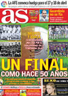 Portada diario AS del 6 de Abril de 2010