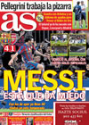 Portada diario AS del 7 de Abril de 2010