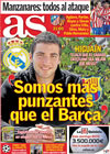 Portada diario AS del 8 de Abril de 2010