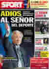 Portada diario Sport del 22 de Abril de 2010