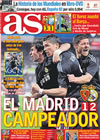 Portada diario AS del 25 de Abril de 2010