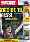 Portada diario Sport del 1 de Mayo de 2010