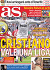 Portada diario AS del 4 de Mayo de 2010