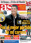 Portada diario AS del 7 de Mayo de 2010