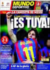 Portada Mundo Deportivo del 9 de Mayo de 2010