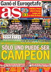 Portada diario AS del 16 de Mayo de 2010