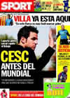 Portada diario Sport del 21 de Mayo de 2010