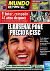 Portada Mundo Deportivo del 23 de Mayo de 2010