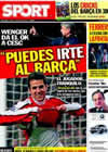 Portada diario Sport del 27 de Mayo de 2010