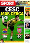 Portada diario Sport del 29 de Mayo de 2010