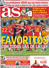 Portada diario AS del 9 de Junio de 2010