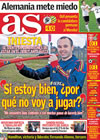 Portada diario AS del 14 de Junio de 2010