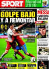 Portada diario Sport del 17 de Junio de 2010