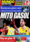 Portada Mundo Deportivo del 19 de Junio de 2010