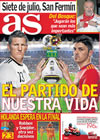 Portada diario AS del 7 de Julio de 2010