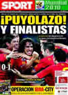 Portada diario Sport del 8 de Julio de 2010