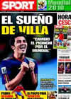 Portada diario Sport del 10 de Julio de 2010