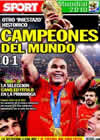 Portada diario Sport del 12 de Julio de 2010