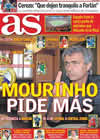 Portada diario AS del 16 de Julio de 2010