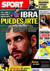 Portada diario Sport del 20 de Julio de 2010