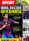 Portada diario Sport del 22 de Julio de 2010
