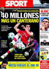 Portada diario Sport del 24 de Julio de 2010