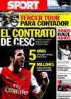 Portada diario Sport del 25 de Julio de 2010