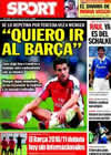 Portada diario Sport del 29 de Julio de 2010