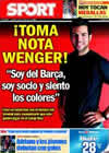 Portada diario Sport del 30 de Julio de 2010
