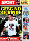 Portada diario Sport del 31 de Julio de 2010