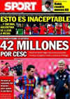 Portada diario Sport del 6 de Agosto de 2010