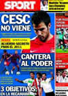 Portada diario Sport del 7 de Agosto de 2010