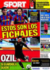 Portada diario Sport del 8 de Agosto de 2010