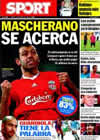 Portada diario Sport del 13 de Agosto de 2010