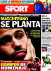 Portada diario Sport del 25 de Agosto de 2010