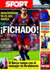 Portada diario Sport del 28 de Agosto de 2010